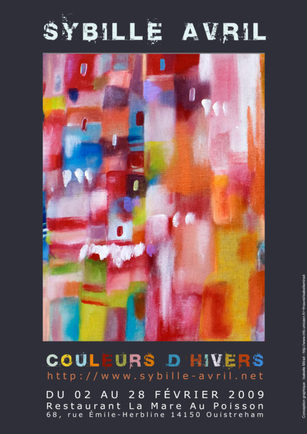 affiche exposition couleurs d'hivers