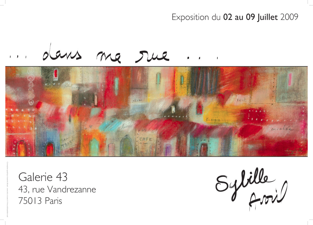 affiche exposition Sybille Avril